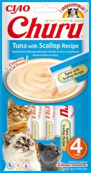 Inaba Cat Churu Püré - tonhal fésűkagylóval 4 x  14 g