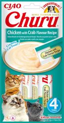 Inaba Cat Churu Püré - csirke rákkal 4 x  14 g