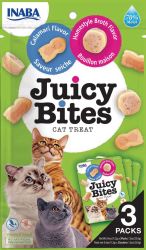 Inaba Cat Juicy Bites - házias íz és tintahal 3 x  11.3 g