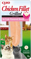 Inaba Cat Grilled Chicken Fillet - rák ízesítésű húslevesbe mártva  25 g