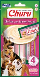 Inaba Dog Churu Püré - csirke-lazac 4 x  14 g