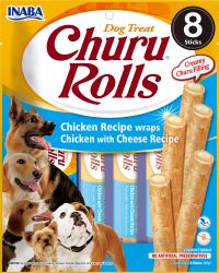 Inaba Dog Churu Bites - csirké, sajtos 8 x  12 g