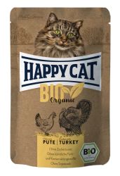 Happy Cat Bio Organic alutasakos eledel - Baromfi és pulyka  85 g