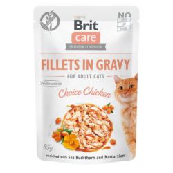 Brit Care Cat Fillets in Gravy - Chicken  85 g