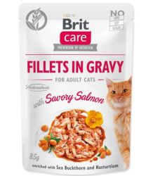 Brit Care Cat Fillets in Gravy - Salmon  85 g