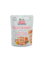 Brit Care Cat Fillets in Gravy - Turkey & Salmon  85 g