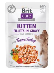 Brit Care Kitten Fillets in Gravy - Turkey  85 g