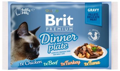 Brit Premium Cat Gravy - Dinner Plate 4 x  85 g