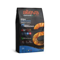 Alleva Natural Adult Medium/Maxi Dog - hal és sütőtök  2 kg