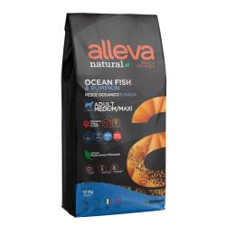 Alleva Natural Adult Medium/Maxi Dog - hal és sütőtök  12 kg