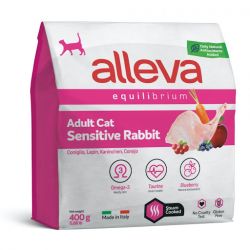 Alleva Equilibrium Adult Cat Sensitive - nyúl  400 g