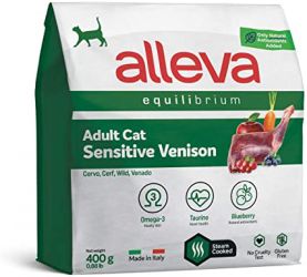Alleva Equilibrium Adult Cat Sensitive - szarvas  400 g