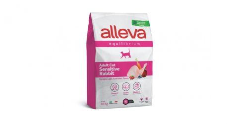 Alleva Equilibrium Adult Cat Sensitive - nyúl  10 kg