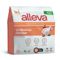 Alleva Equilibrium Adult Cat Sterilized - csirke  400 g