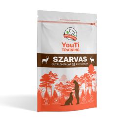 Farkaskonyha YouTi Training jutalomfalat szarvasos ízesítésben  100 g