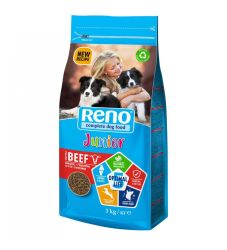 Reno Junior száraz kutyatáp marhával 3 kg
