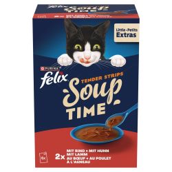 Felix Soup Tender Stripes Házias Válogatás 6 x  48 g