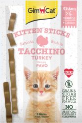 GimCat Kitten Sticks pulyka és kalcium 3 x  3 g