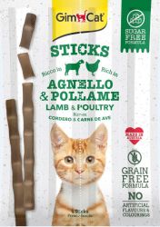 GimCat Sticks bárány és baromfi 4 x  20 g