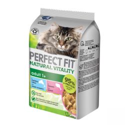 Perfect Fit Natural Vitality nedvestáp - lazac, óceáni hal 6 x  50 g