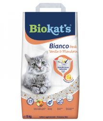 Biokat's Bianco Fresh vanília & mandarin macskaalom  5 kg / 5.4 l