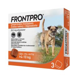 FRONTPRO RÁGÓTABLETTA KUTYA S /4-10KG/  3 tabletta