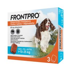 FRONTPRO RÁGÓTABLETTA KUTYA M/10-25KG/  3 tabletta