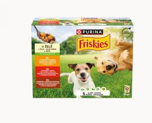 Friskies válogatás nedves kutyaeledel aszpikban 12 x  100 g
