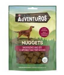ADVENTUROS Nuggets Vaddisznó, vad ízű kutya jutalomfalat  90 g