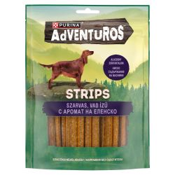 Purina Adventuros Strips Szarvas, vad ízű kutya jutalomfalat  90 g