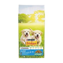 Friskies Junior száraz kutyaeledel - csirke, zöldségek és tej  15 kg