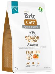 Brit Care Grain-Free Senior & Light - lazac, burgonya  3 kg