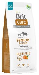 Brit Care Grain-Free Senior & Light - lazac, burgonya  12 kg