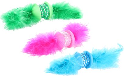 Flamingo játéklabda tollakkal macskáknak  1 db