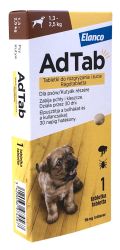 AdTab rágótabletta kutyák részére 1,3-2,5 kg  1 tabletta