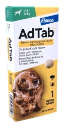 AdTab rágótabletta kutyák részére 11-22 kg  1 tabletta