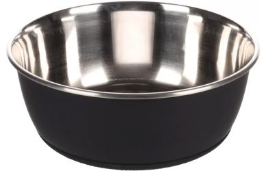 Flamingo Tobias fémtál kutyáknak - fekete  1900 ml