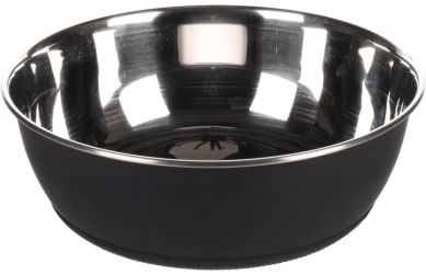 Flamingo Tobias fémtál kutyáknak - fekete  2700 ml