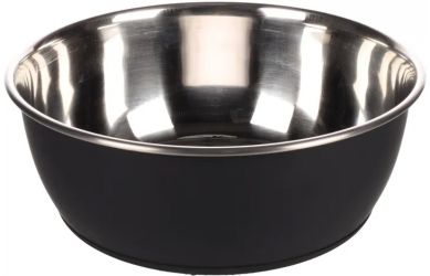 Flamingo Tobias fémtál kutyáknak - fekete  3700 ml