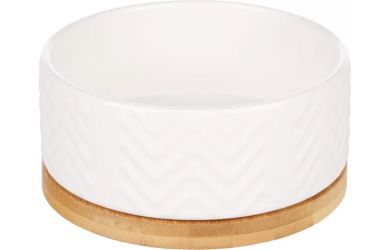 Flamingo tál - Bianco kerámia etető- és itatótál  1 db