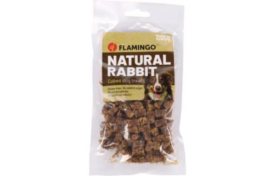 Flamingo Nature Snack - kockázott nyúl  80 g
