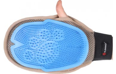 Flamingo Weva 3 az 1-ben masszírozó, szőrtelenítő és állatszőr eltávolító kesztyű  1 db