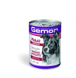 Gemon Medium Adult kutyakonzerv - marha, máj  415 g