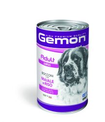 Gemon Maxi Adult kutyakonzerv - sertés, rizs  1250 g