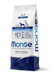 Monge Daily Line Medium Puppy & Junior száraz kutyatáp - csirke  12 kg