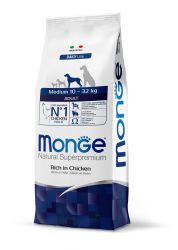 Monge Daily Line Medium Adult száraz kutyatáp - csirke  12 kg