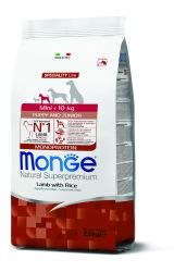 Monge Mini Puppy & Junior Lamb with Rice  2.5 kg
