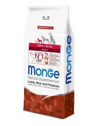 Monge Mini Adult Lamb with Rice and Potatoes  7.5 kg