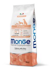Monge All Breeds Puppy and Junior Salmon with Rice  12 kg