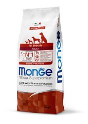 Monge Speciality Line All Breeds Adult Monoprotein száraz kutyatáp - bárány, rizs és burgonya  12 kg
